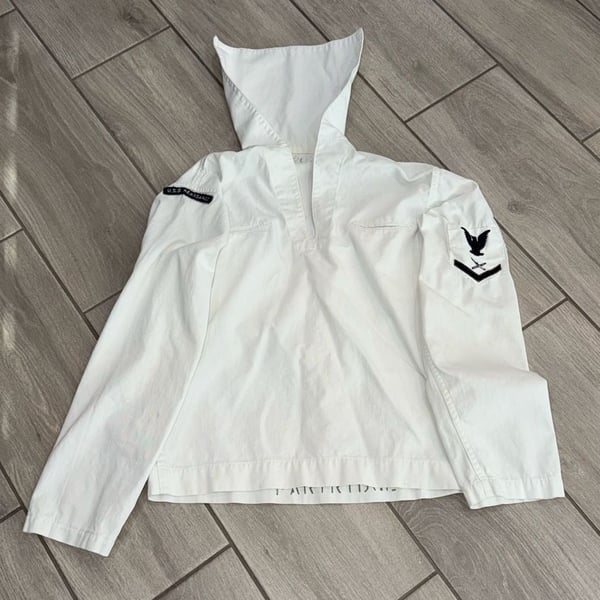 US Navy Cracker Jack Jumper White Sailor Uniform USS Kearsarge Item 0499