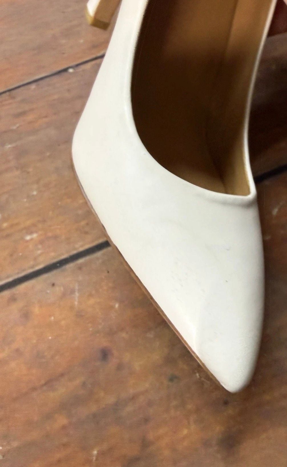 Marc By Marc Jacobs Pumps Size 39 White Leather Studded Heel 14