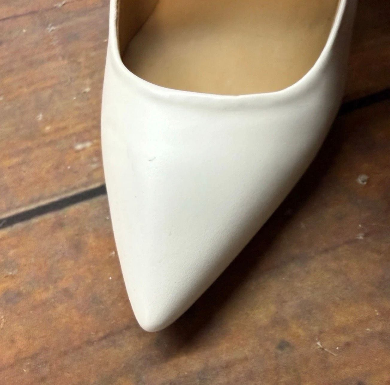 Marc By Marc Jacobs Pumps Size 39 White Leather Studded Heel 15