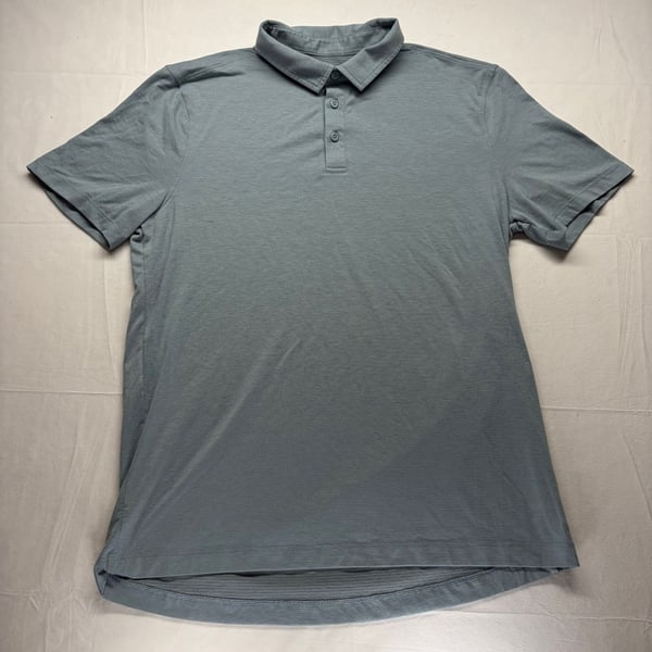 Lululemon Evolution Polo Shirt Blue Performance Golf