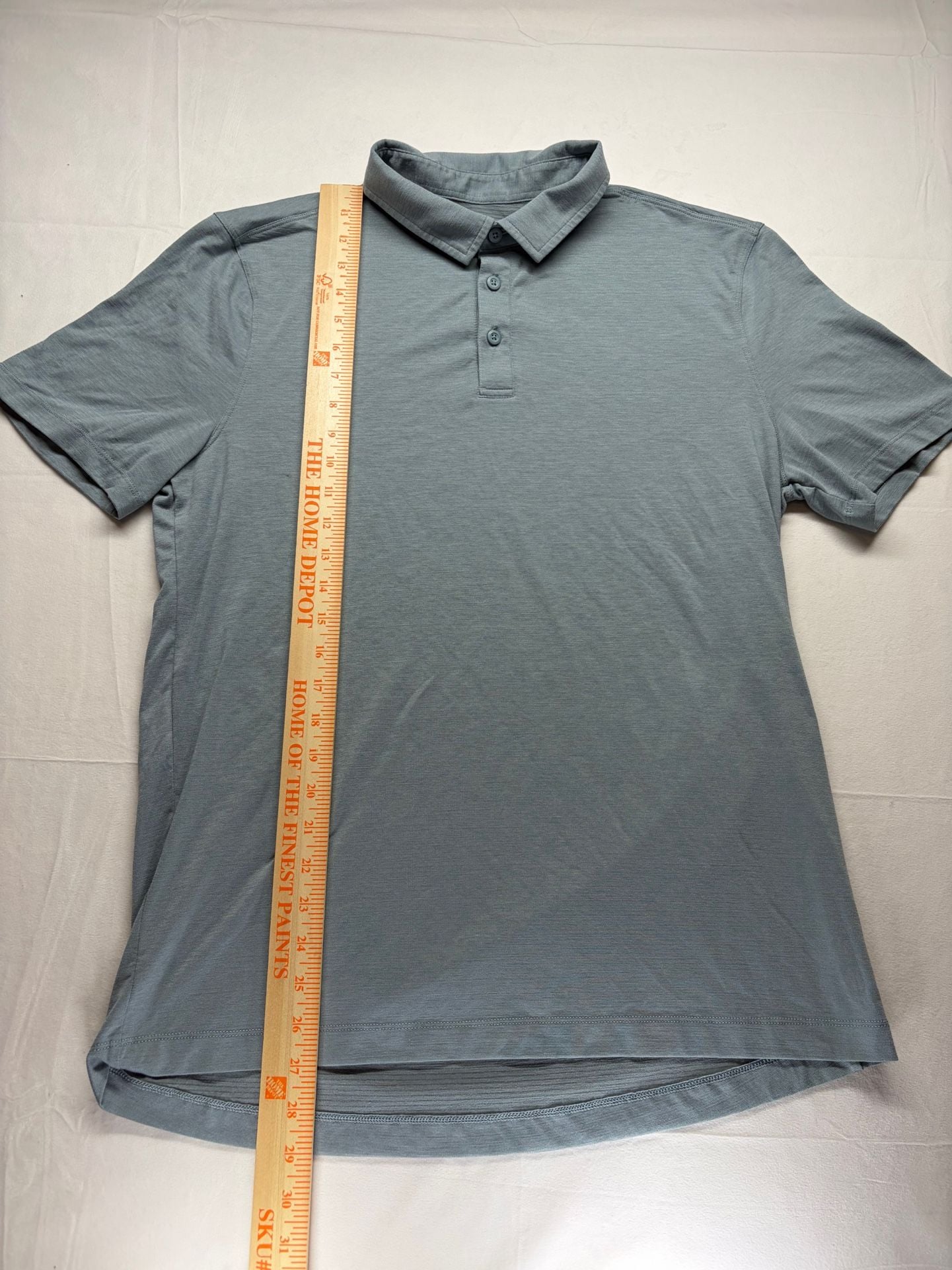 Lululemon Evolution Polo Shirt Blue Performance Golf 4