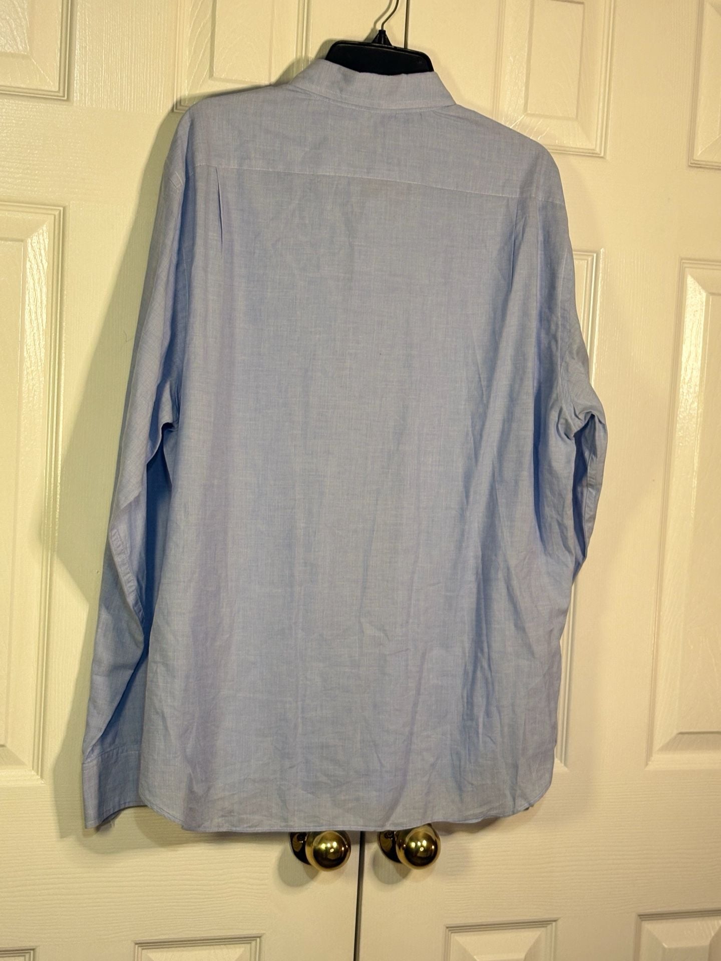 J.Crew Oxford Button-Down Shirt Size XL Light Blue Long Sleeve Pocket 10