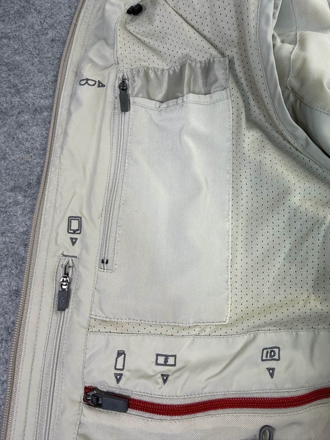Scottevest TEC Size L Tan Multi Pocket Utility Windbreaker Jacket 14