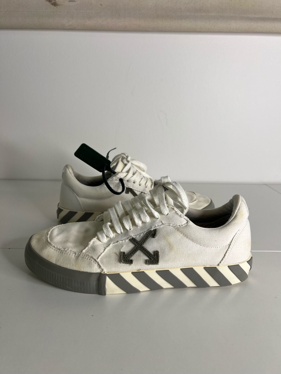Off-White Low Vulcanized Eco Canvas Size 44 White Sneaker 2