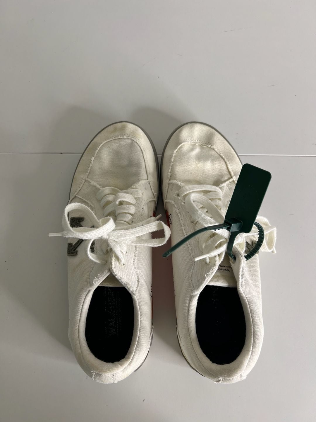 Off-White Low Vulcanized Eco Canvas Size 44 White Sneaker 8