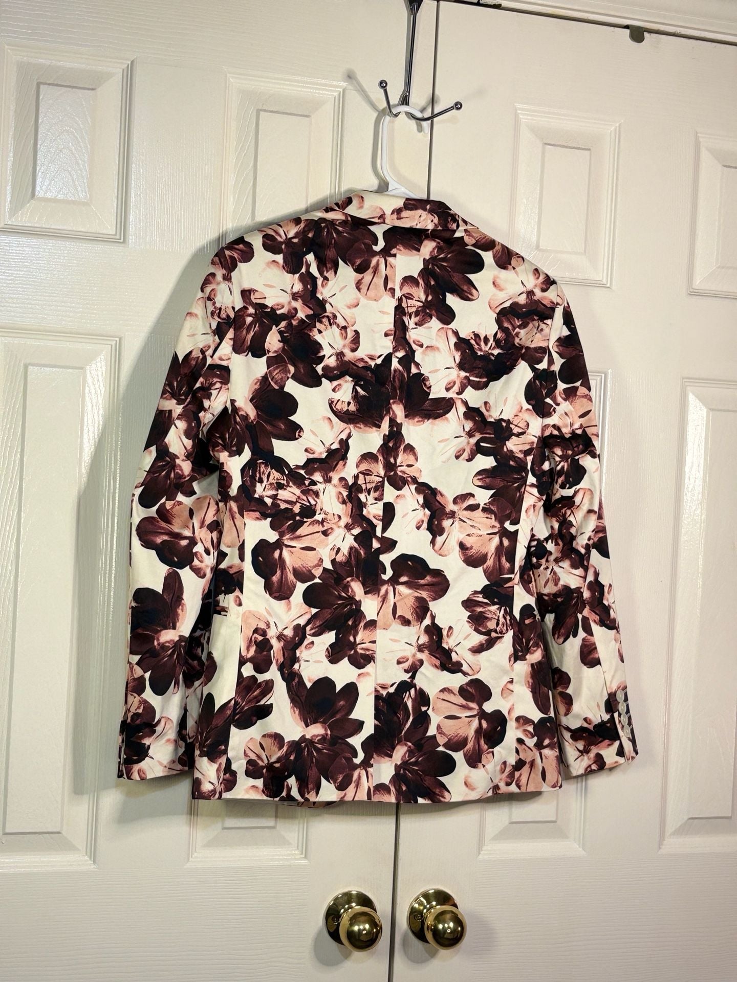 J. Ferrar Slim Floral Print Blazer Jacket 36 Short 8