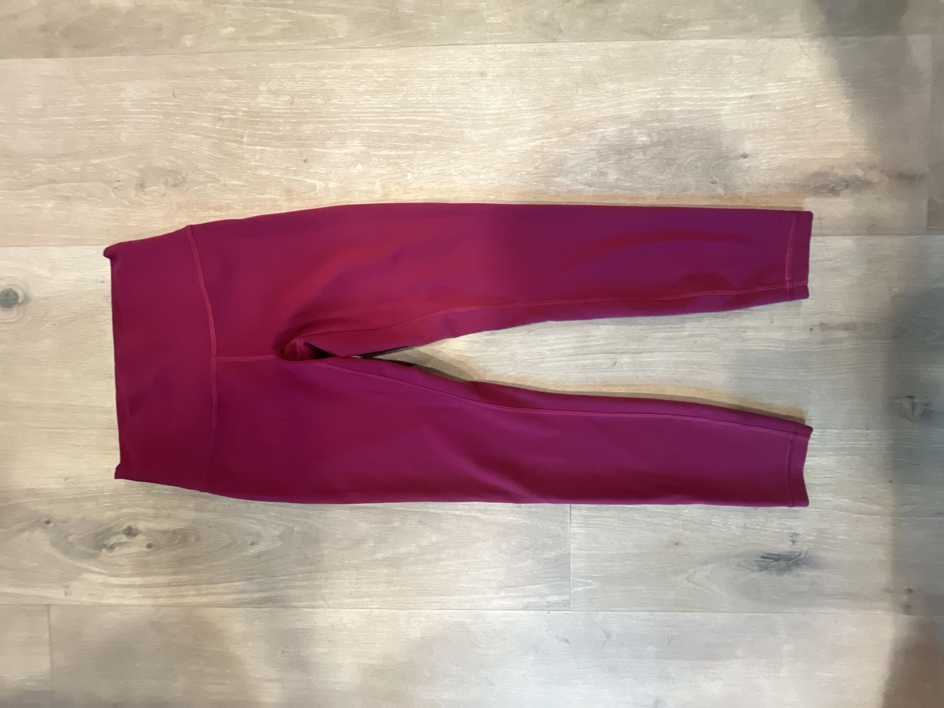 Lululemon Wunder Train High-Rise Crop 23 Magenta Pink Leggings 2