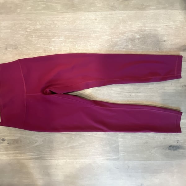 Lululemon Wunder Train High-Rise Crop 23 Magenta Pink Leggings