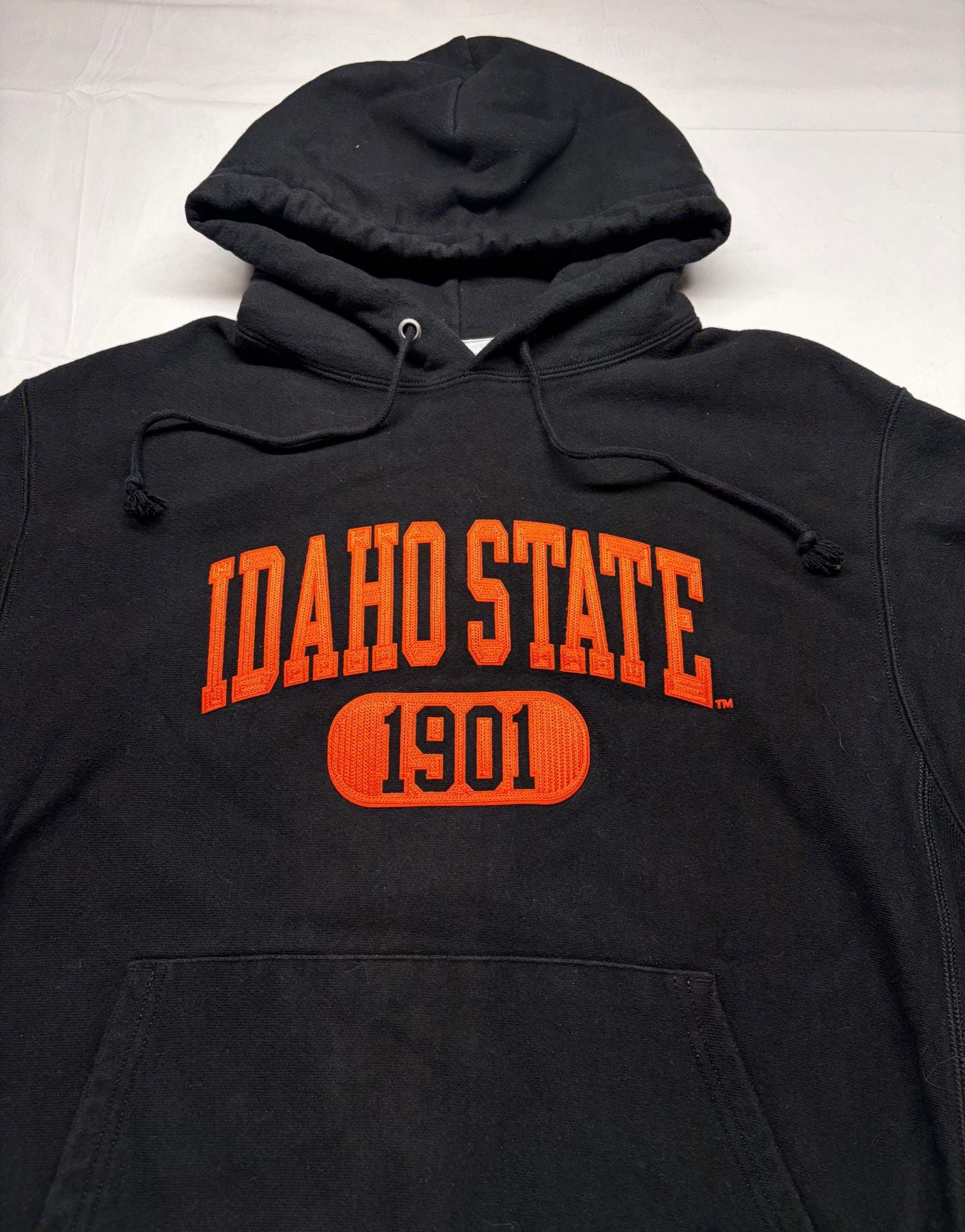 Champion Reverse Weave Idaho State Hoodie Size Large Black Pullover 3