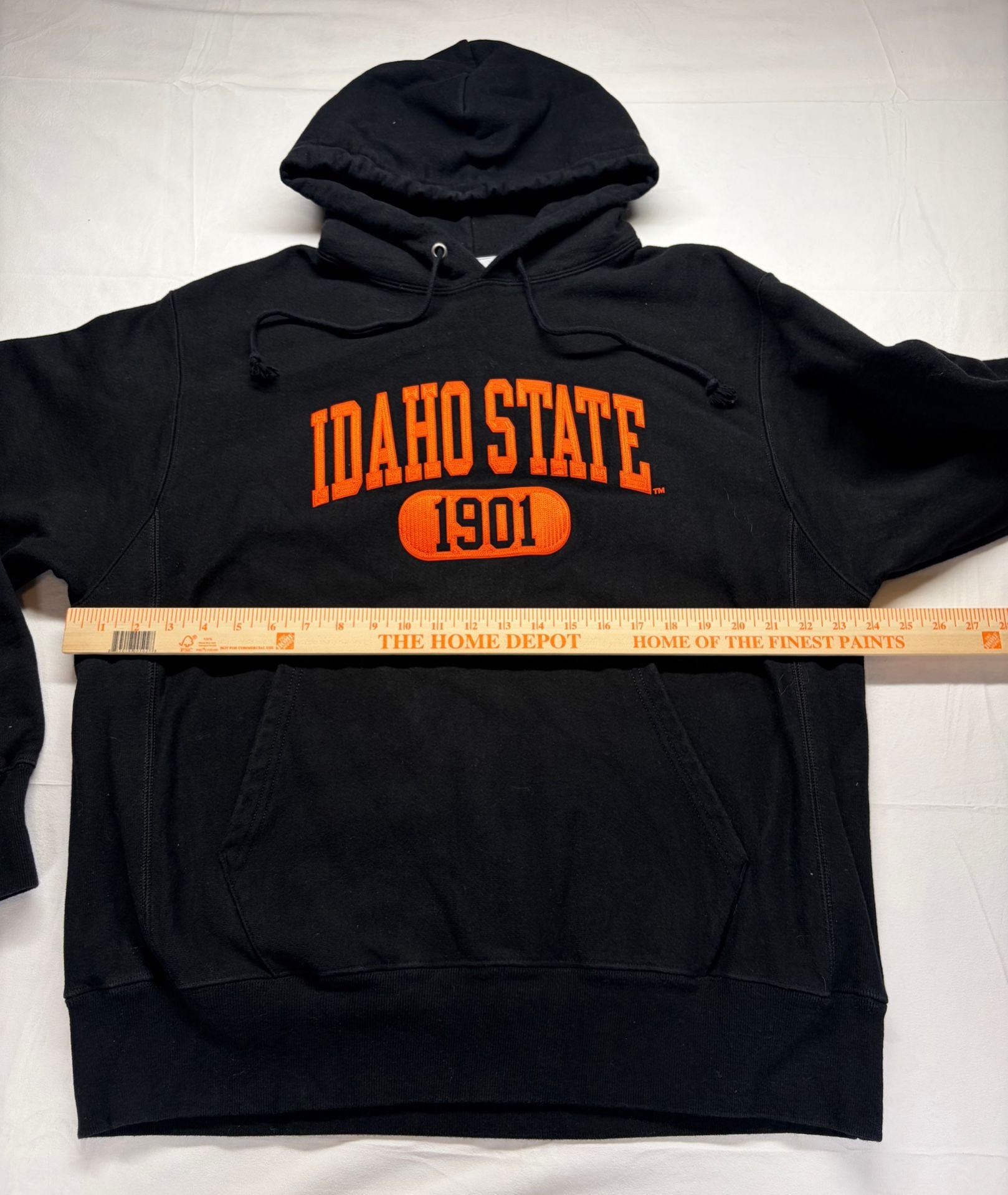 Champion Reverse Weave Idaho State Hoodie Size Large Black Pullover 7