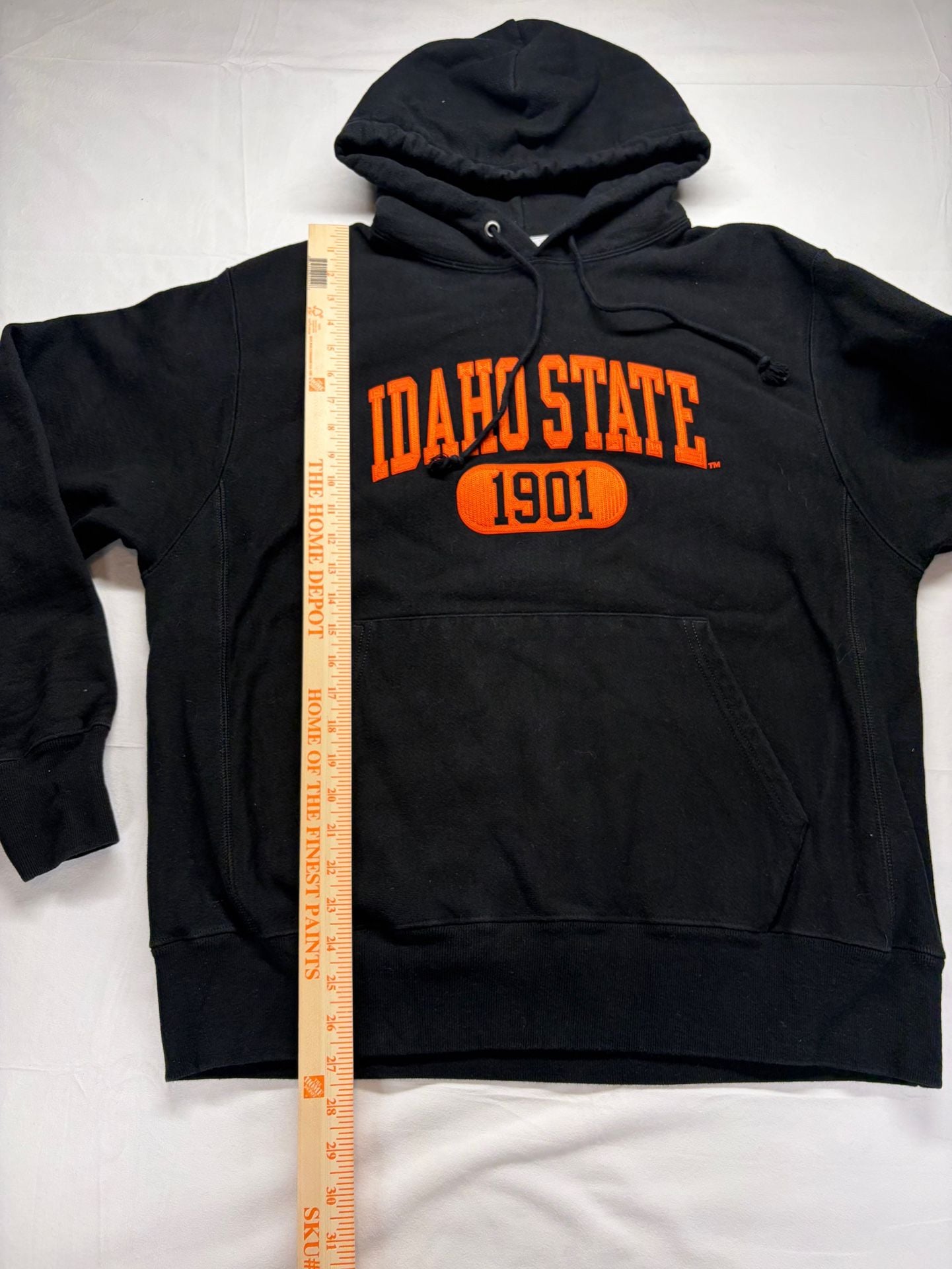 Champion Reverse Weave Idaho State Hoodie Size Large Black Pullover 8
