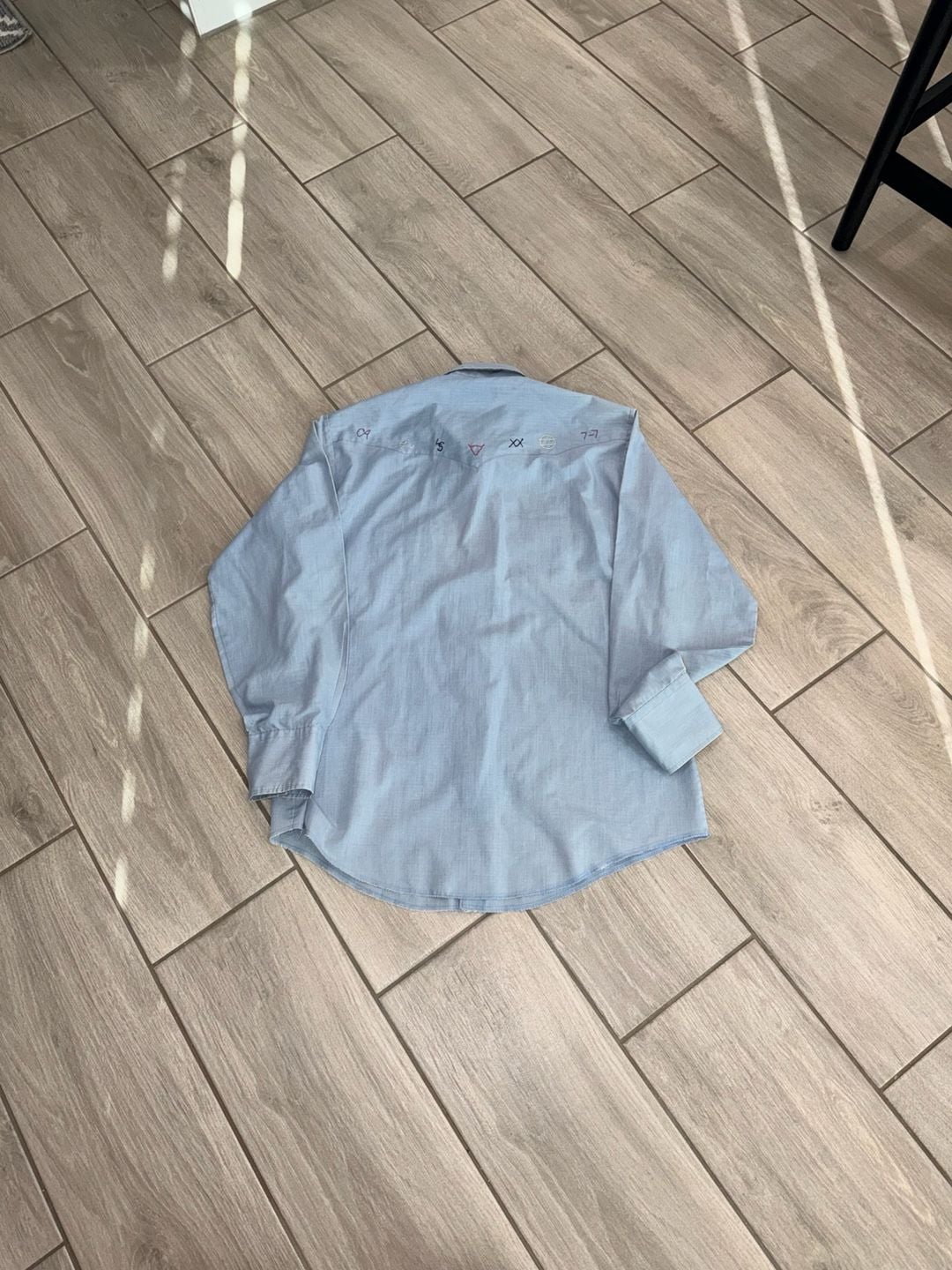 Champion Westerns Pearl Snap Shirt Blue Long Sleeve Item 0501 3