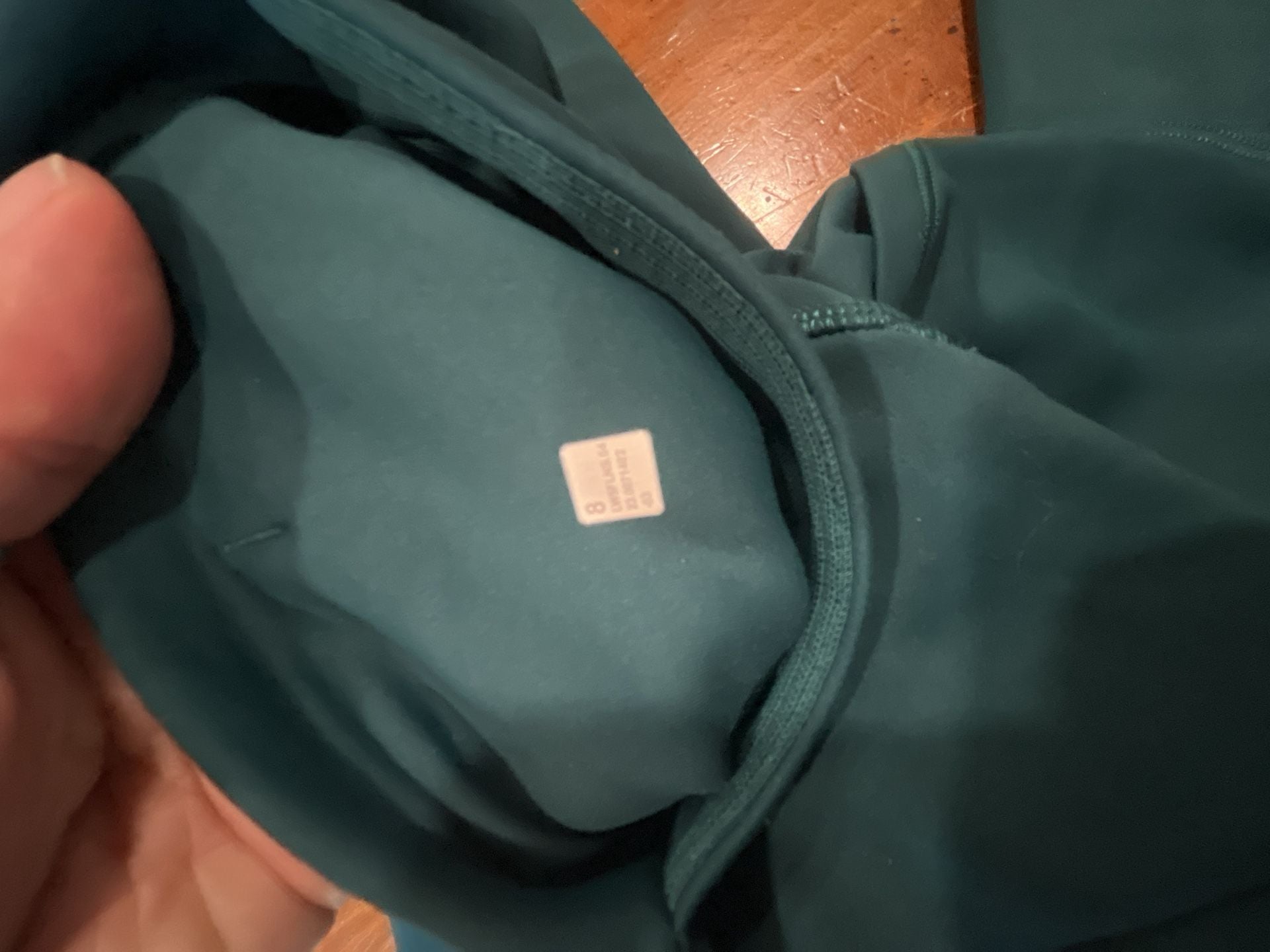 Lululemon Fast and Free Leggings Teal Green Pocket Yoga Pants 11