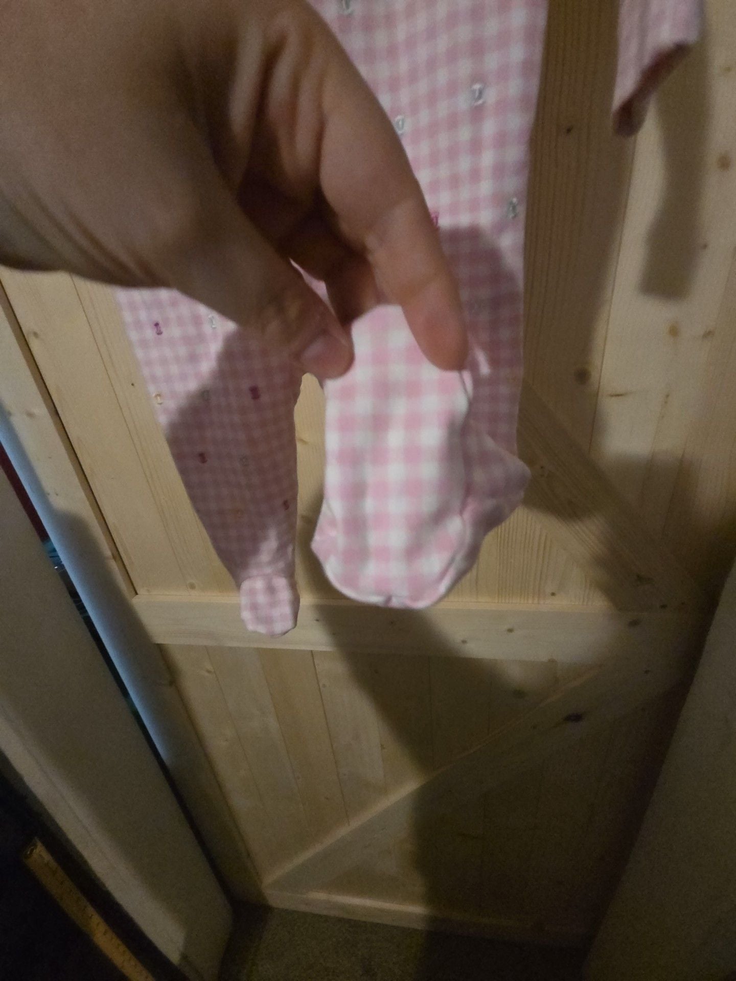 Paris Hilton Pink Gingham Footie Sleep 6
