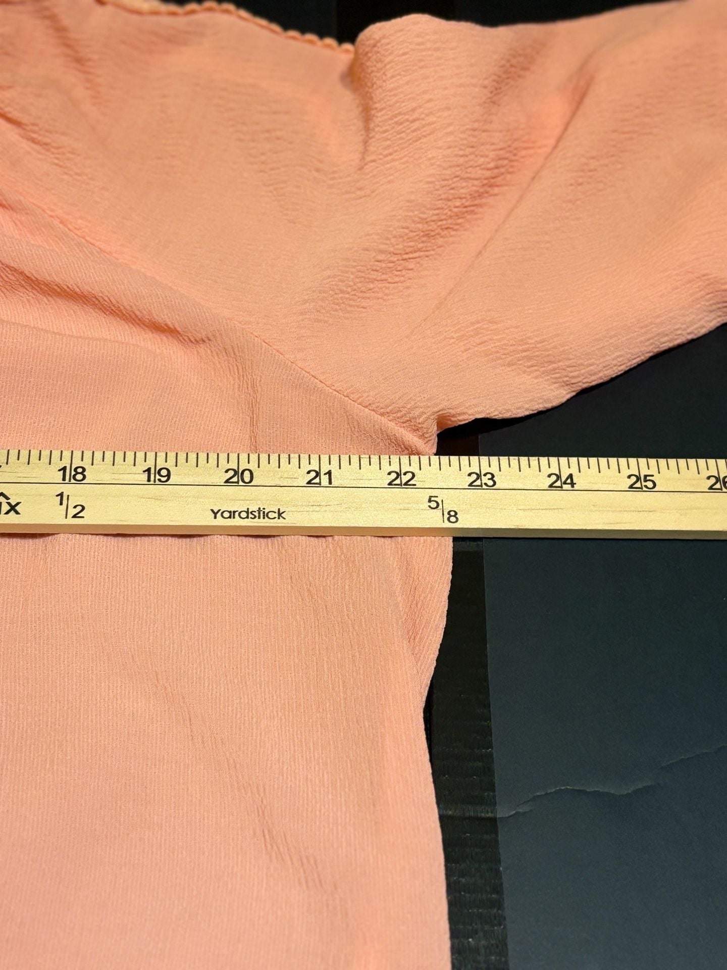 ALYX Blouse Size L Peach Dolman Sleeve Peasant Top 7