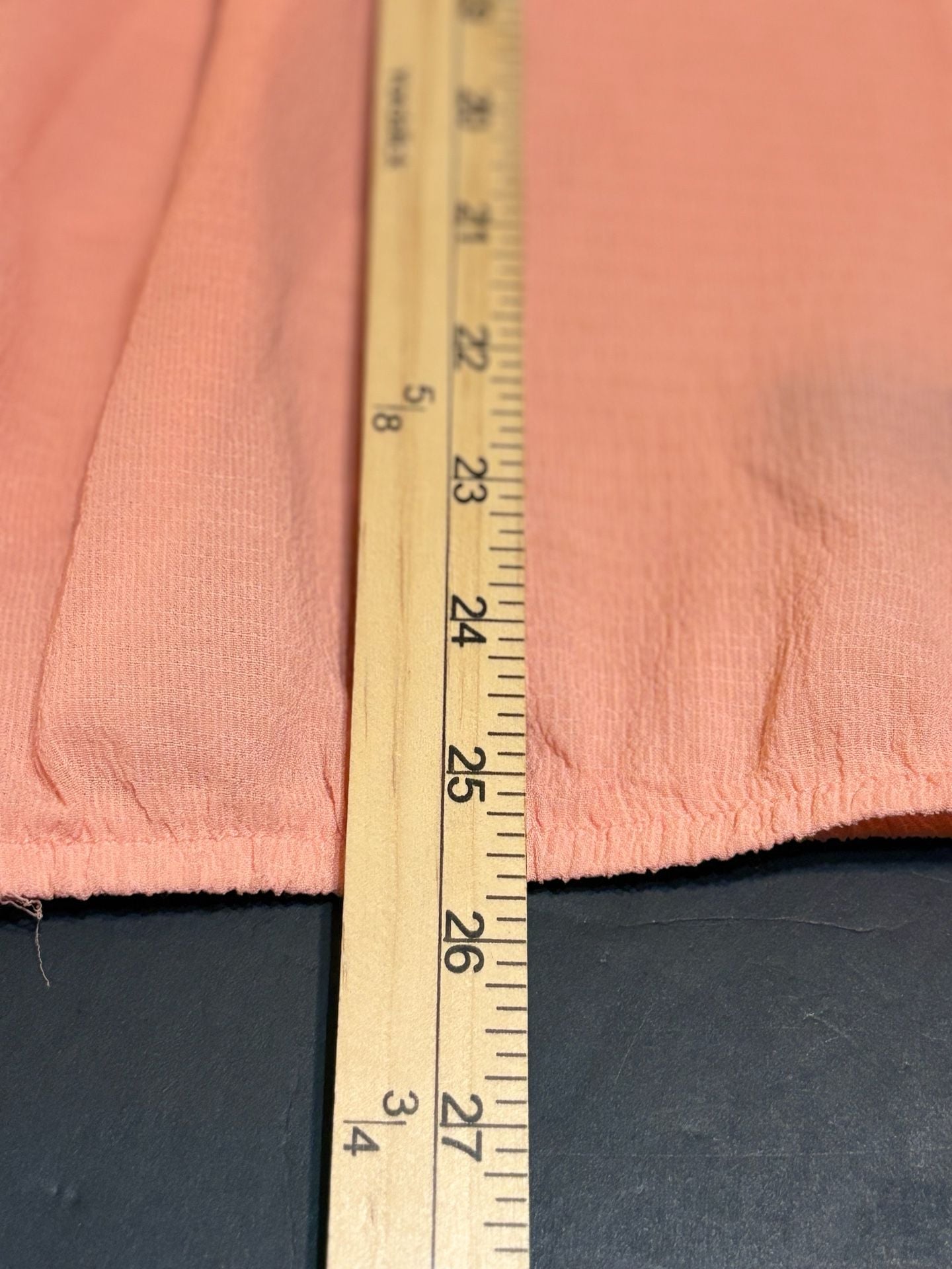 ALYX Blouse Size L Peach Dolman Sleeve Peasant Top 8