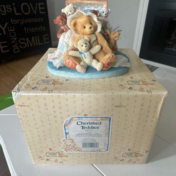1996 Cherished Teddies Tasha #156353 Figurine With Box – Adoption Center Exclusive