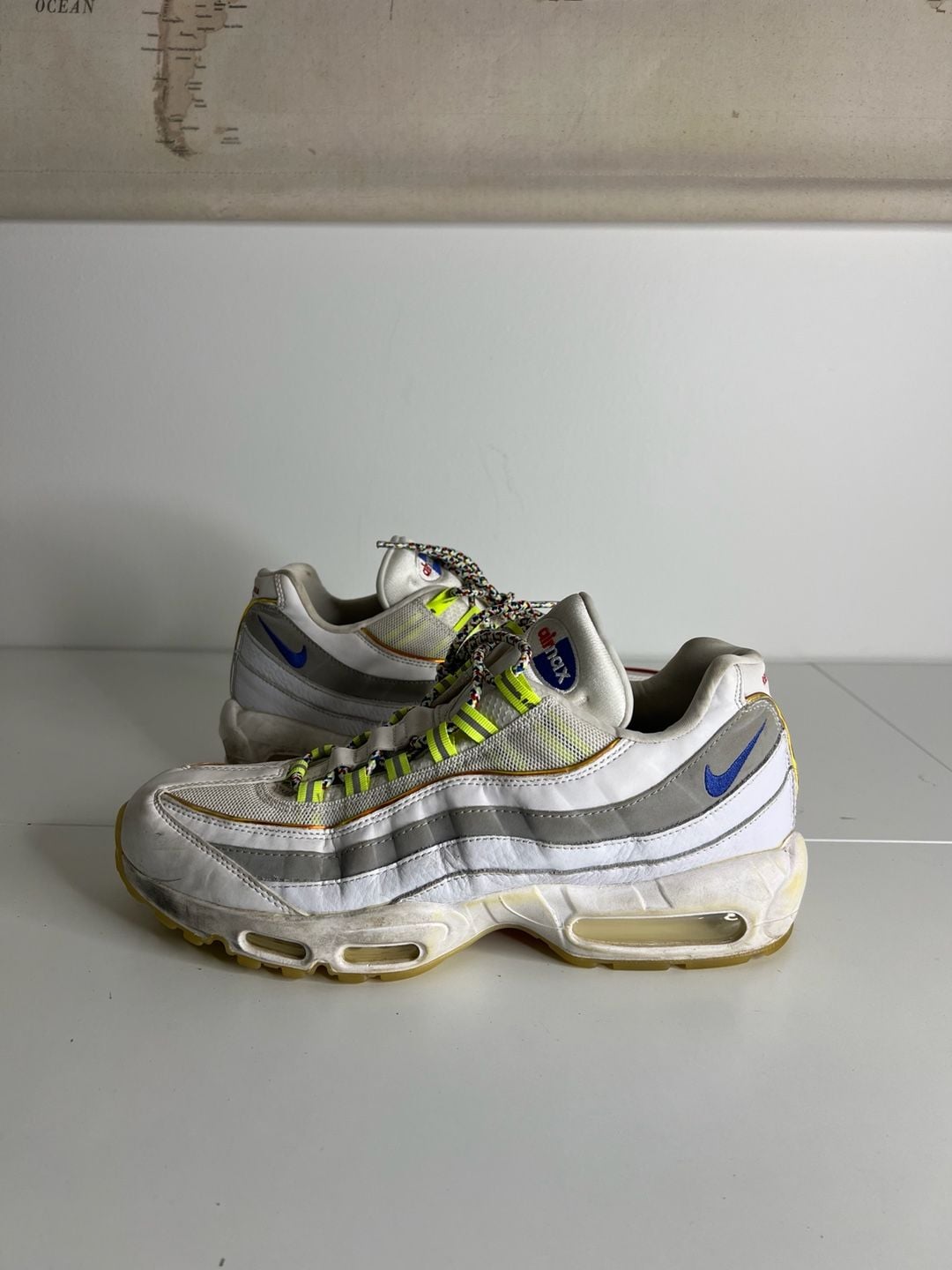Nike Air Max 95 De Lo Mio White Grey Blue Red 2