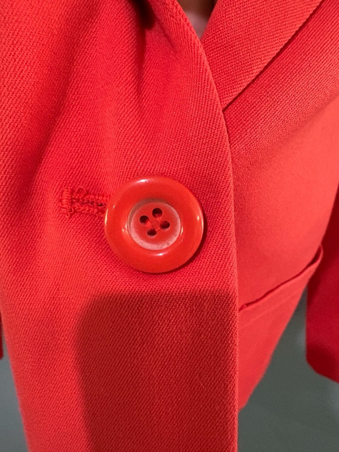 Forever 21 Blazer Size S Coral Red Single Button Jacket 3