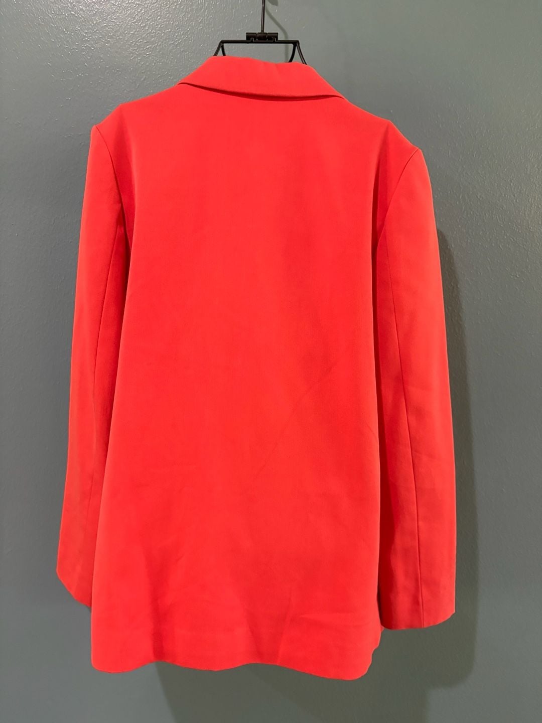 Forever 21 Blazer Size S Coral Red Single Button Jacket 5