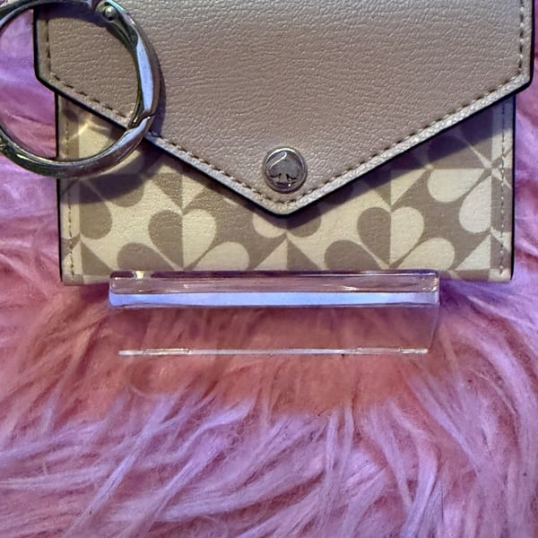 Kate Spade Spade Flower Envelope Card Holder Keychain