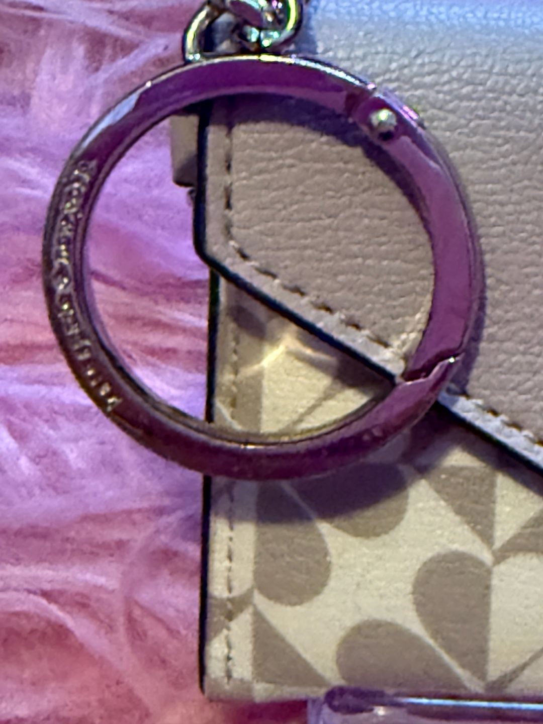 Kate Spade Spade Flower Envelope Card Holder Keychain 3