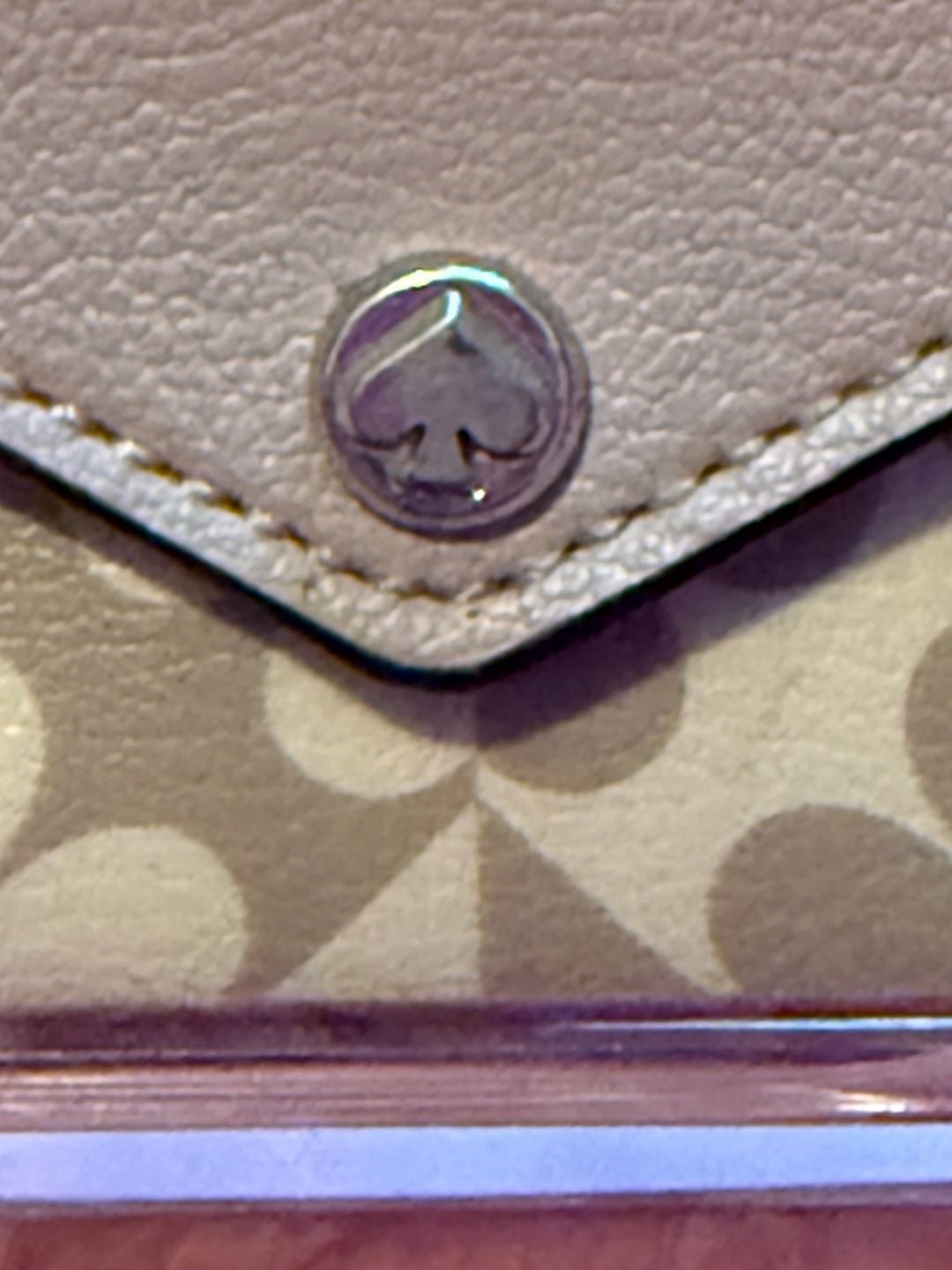Kate Spade Spade Flower Envelope Card Holder Keychain 5