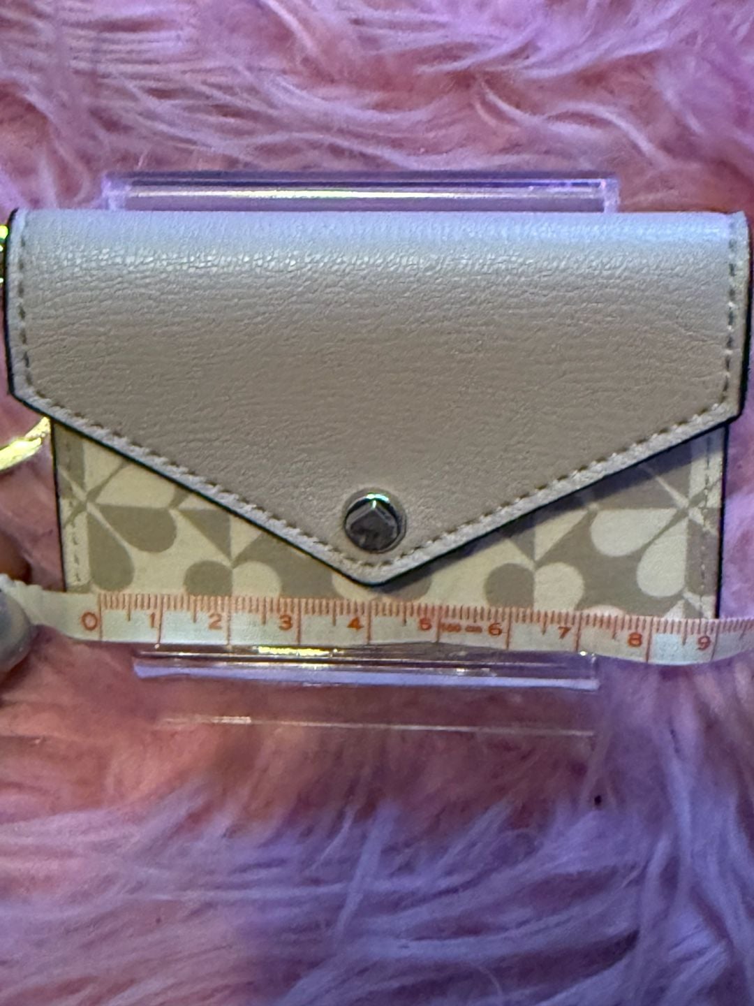 Kate Spade Spade Flower Envelope Card Holder Keychain 12