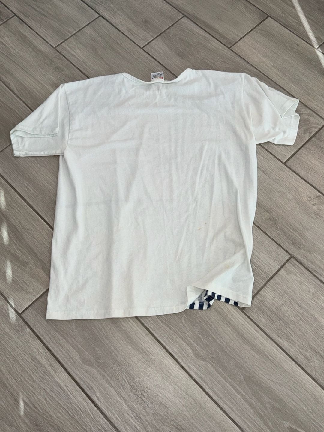 Focus Vintage Sailor Graphic T-Shirt One Size Fits All White Nautical Item 0502 3