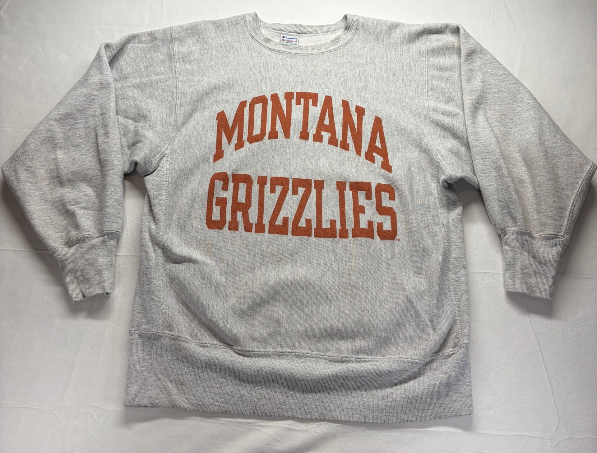 Vintage Champion Reverse Weave Montana Grizzlies Sweatshirt Size Large 80s 90s 2