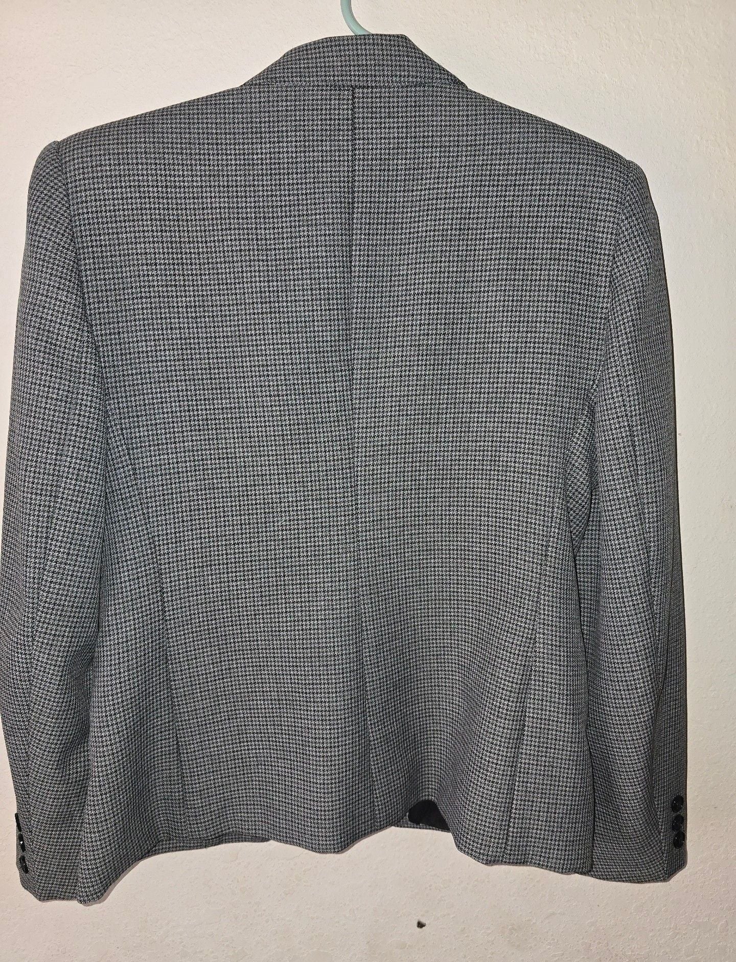 Vintage Leslie Fay Houndstooth Blazer Size 6 Petite work office attire 5