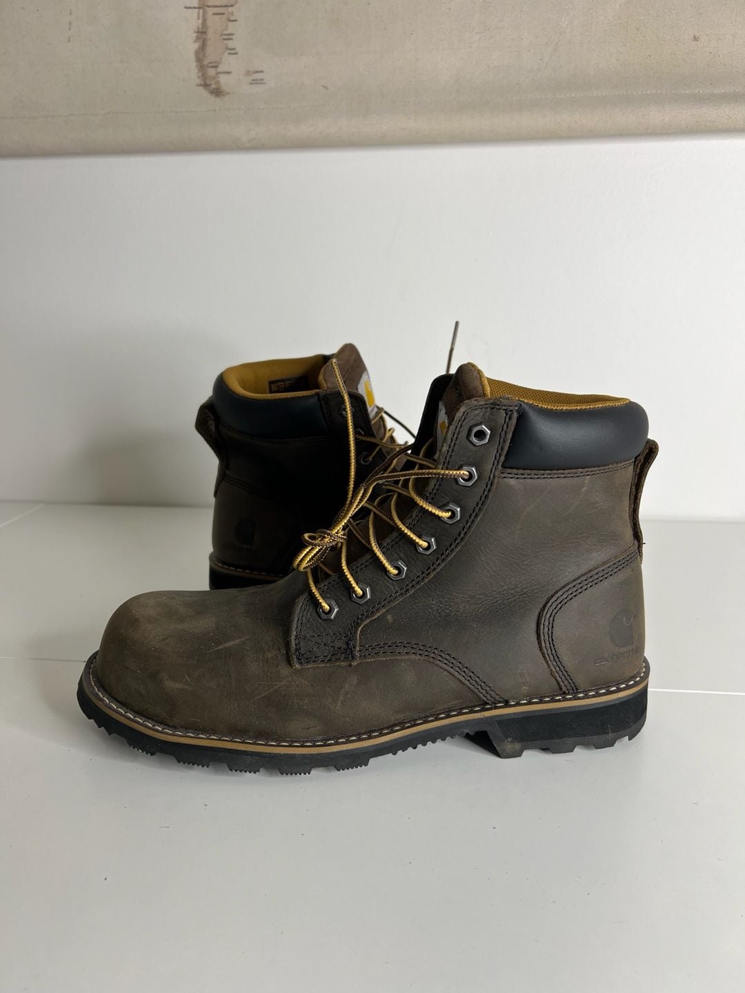 Carhartt Frontier 6" Boot Size 10.5M Brown Water Resistant Work Boots 2