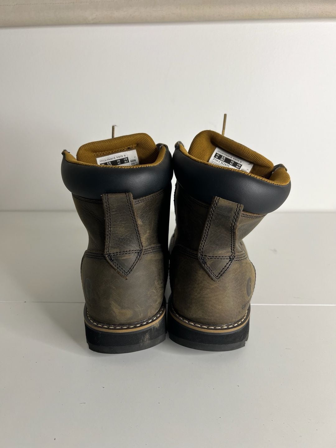 Carhartt Frontier 6" Boot Size 10.5M Brown Water Resistant Work Boots 4