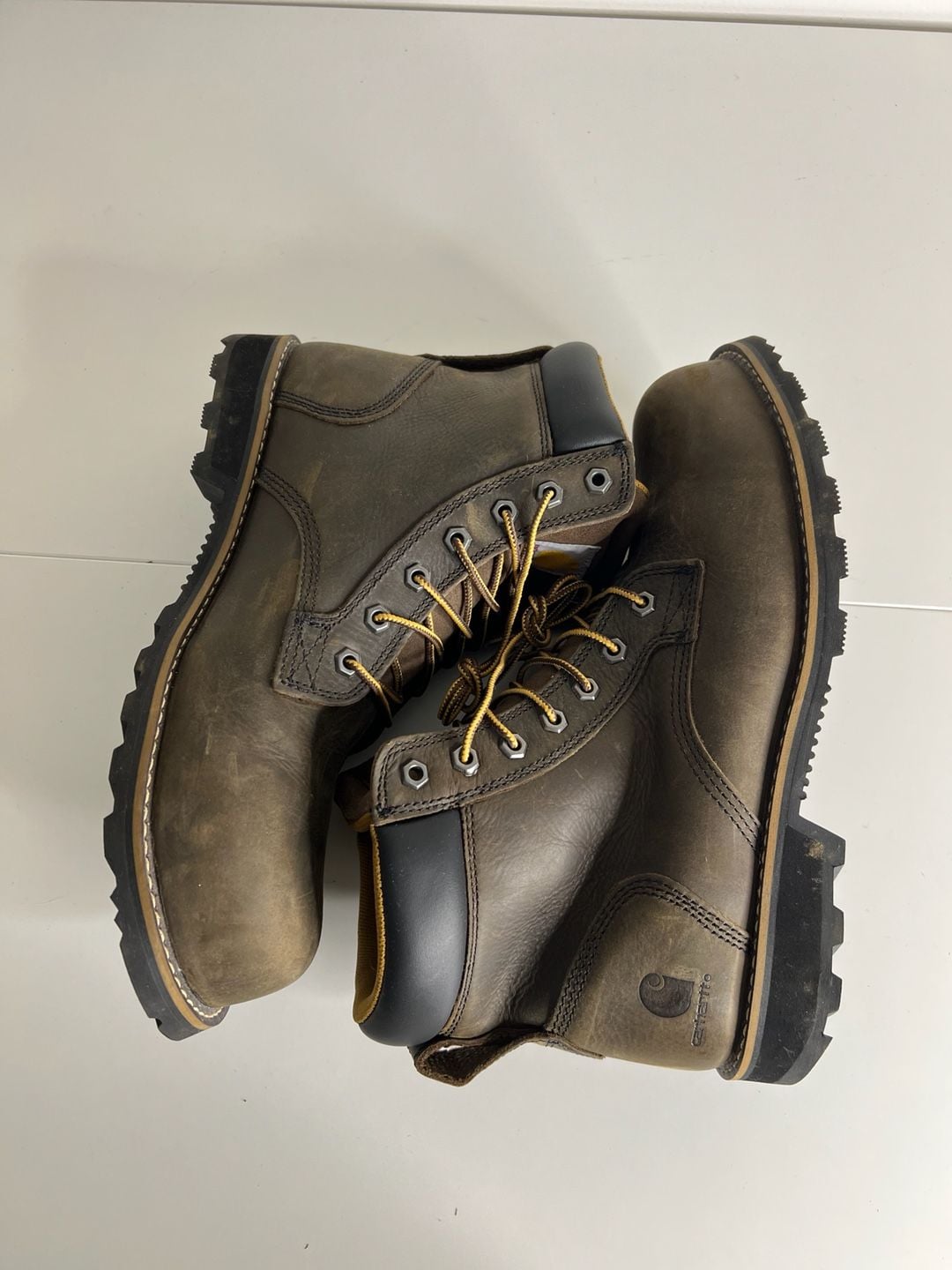 Carhartt Frontier 6" Boot Size 10.5M Brown Water Resistant Work Boots 6