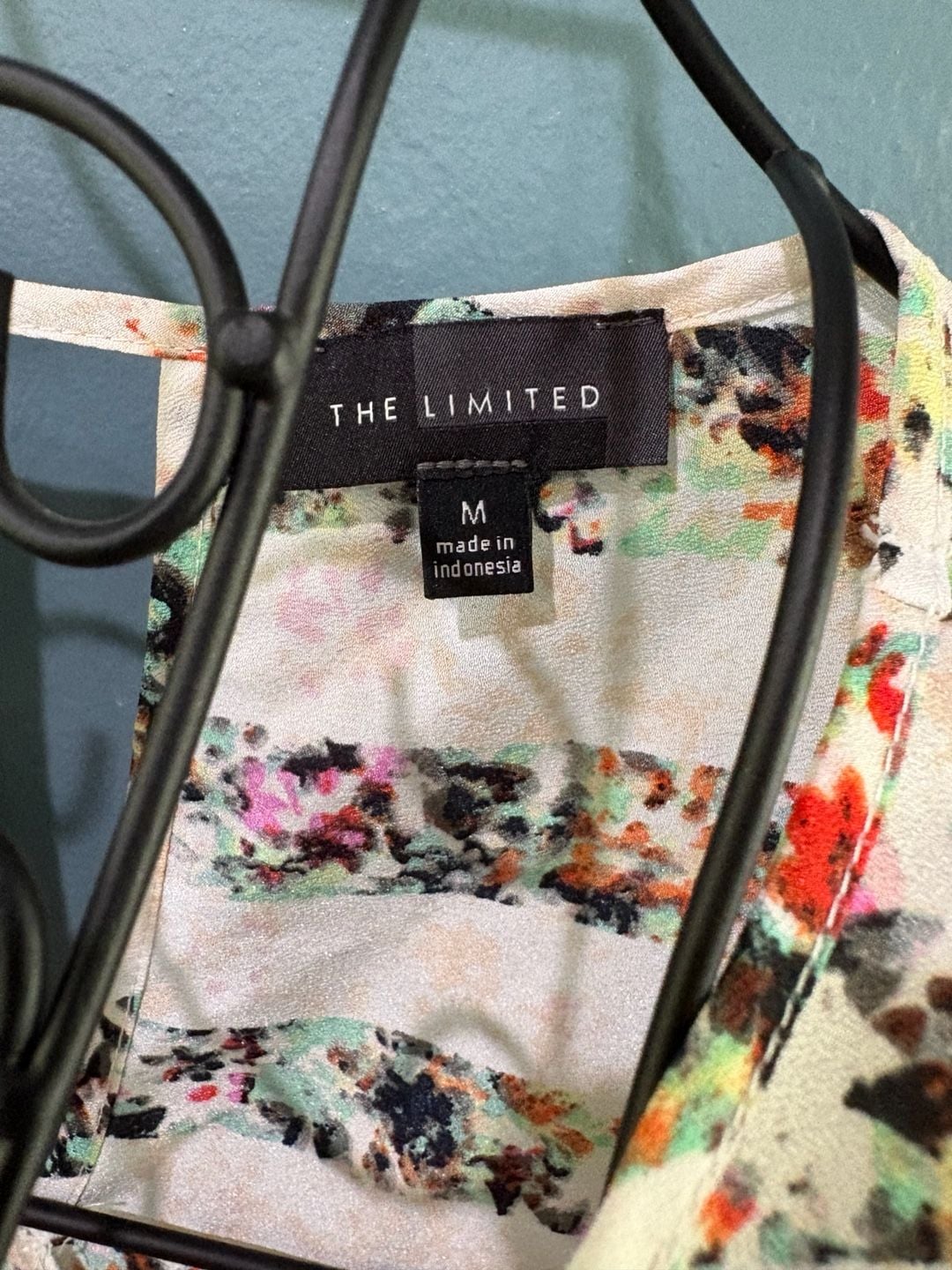 The Limited Floral Striped Blouse Size M Multicolor 3