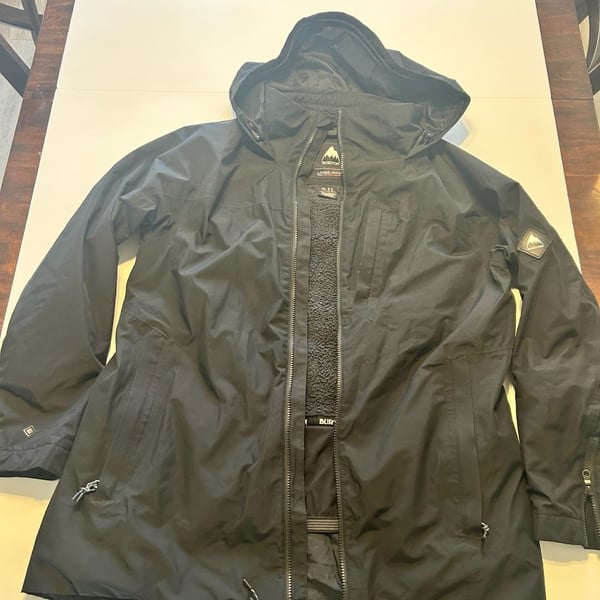 Burton GORE-TEX Living Lining Jacket Men’s Size XL Black Snowboard Coat