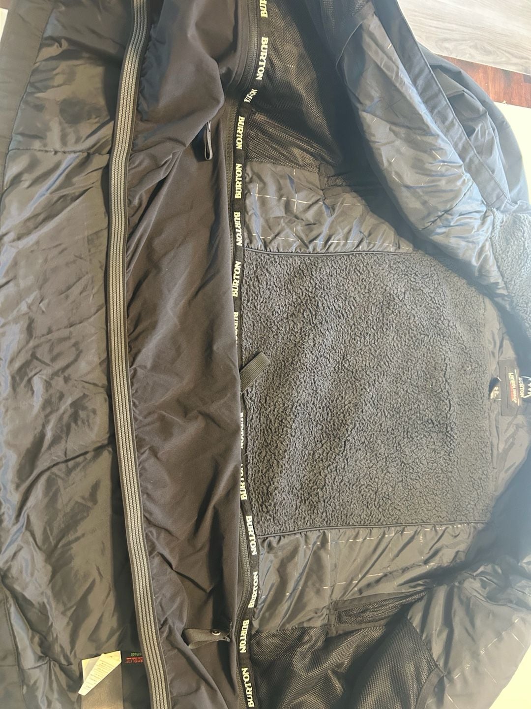 Burton GORE-TEX Living Lining Jacket Men’s Size XL Black Snowboard Coat 5