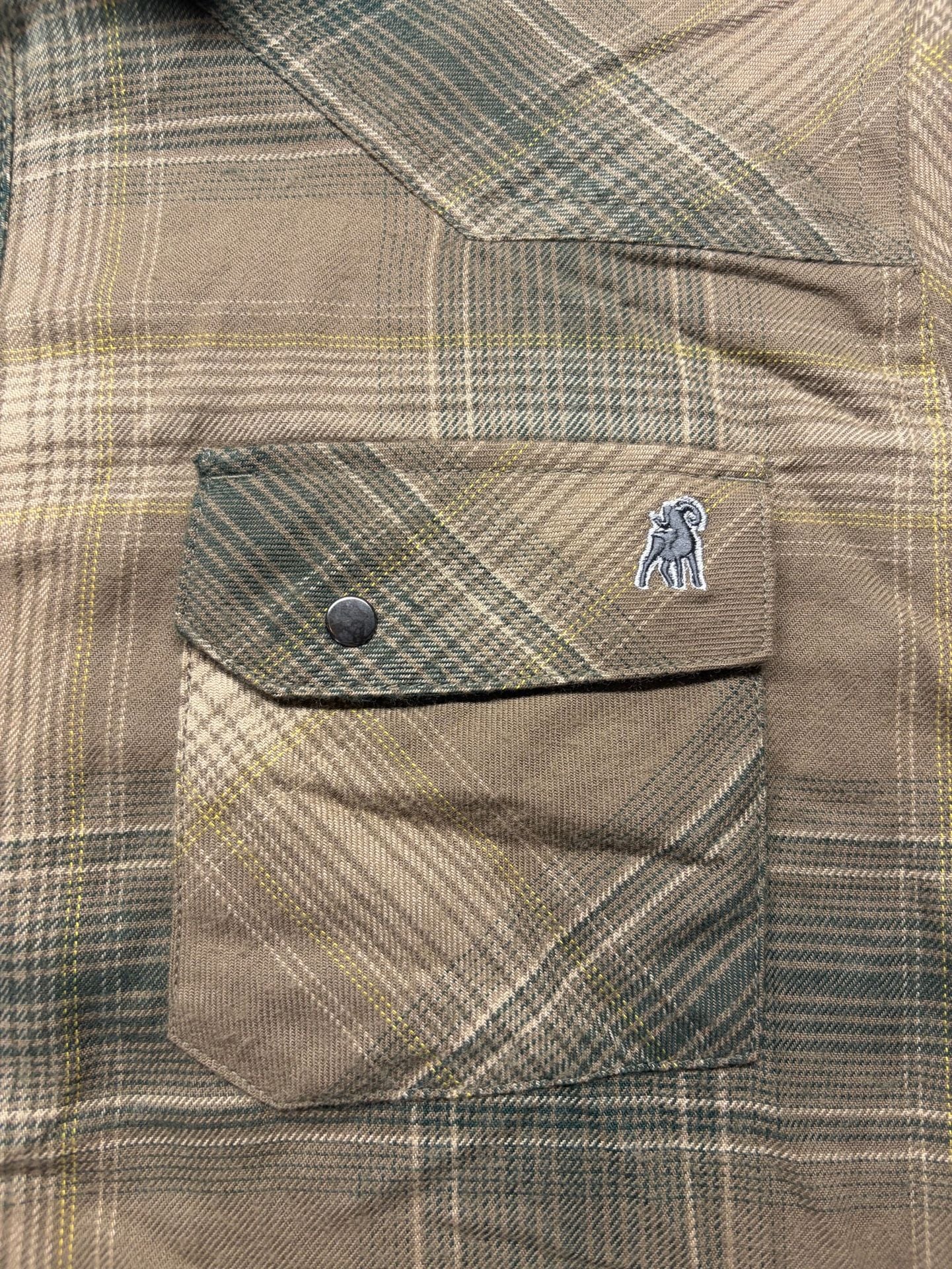 Stone Glacier Timber Butte Snap Shirt Size Medium Long Sleeve Plaid Brown 3
