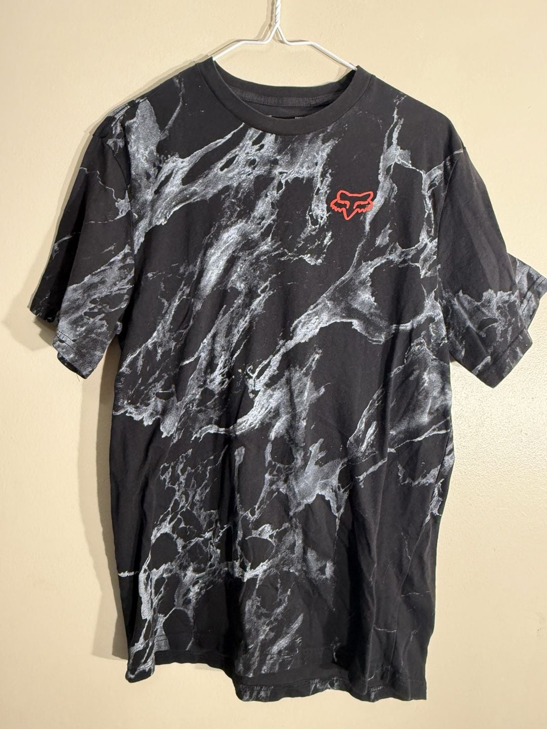 Fox Racing Karrera Head T-Shirt Size MD Black White Marble 2