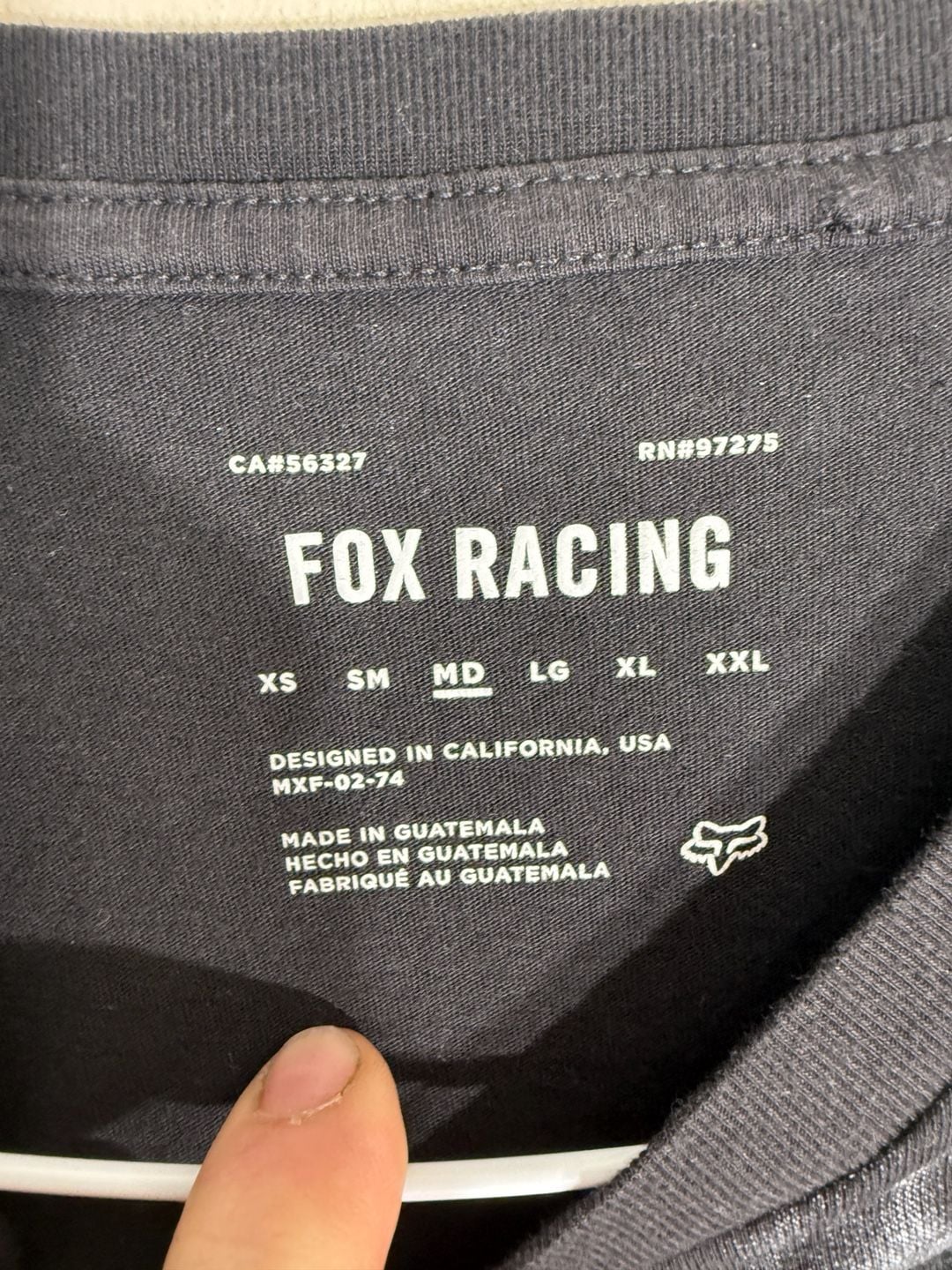 Fox Racing Karrera Head T-Shirt Size MD Black White Marble 3