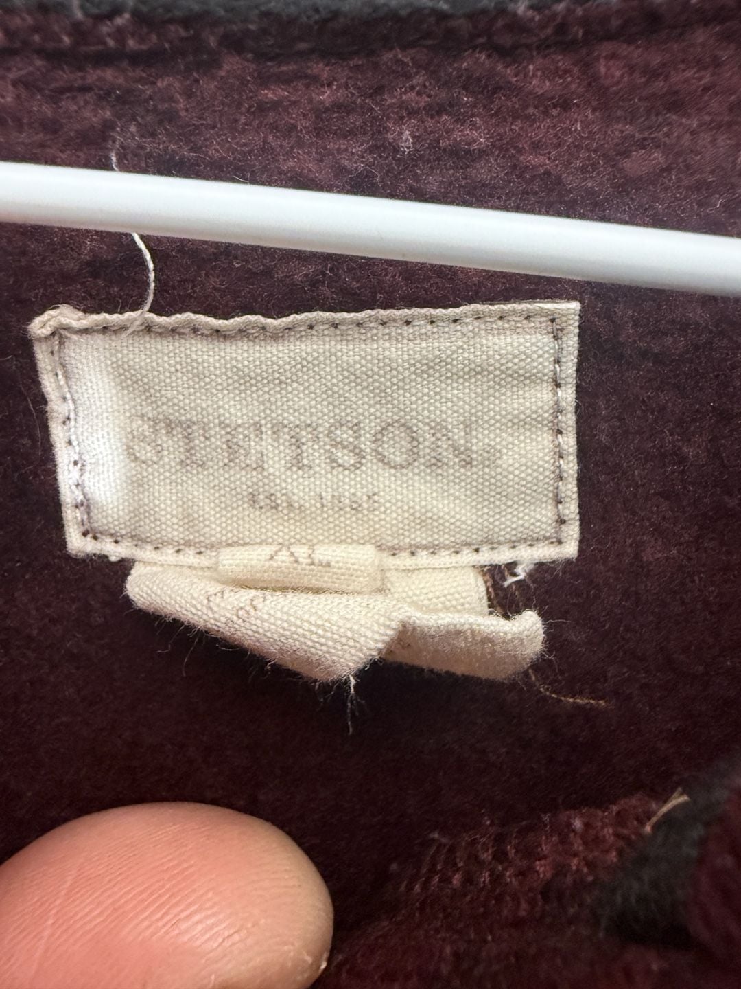 Stetson Quarter Button Pullover Sweater Size XL Maroon 3