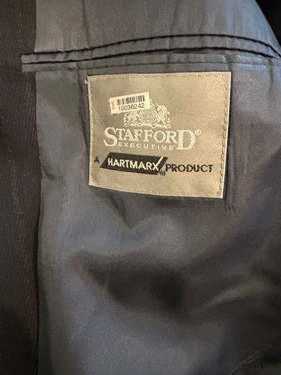 Vintage Stafford Executive Wool Pinstripe Blazer Sport Coat 44S 7