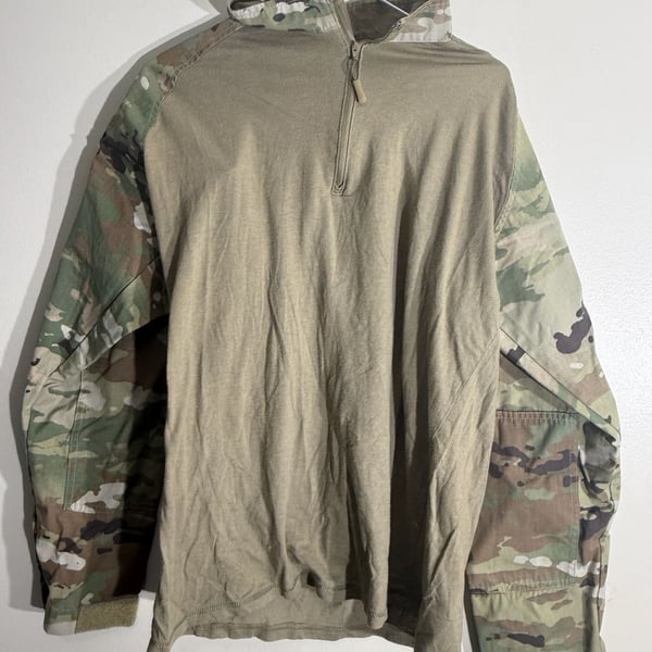 Tru-Spec Combat Shirt Size L Regular Multicam OCP 1/4 Zip Cordura