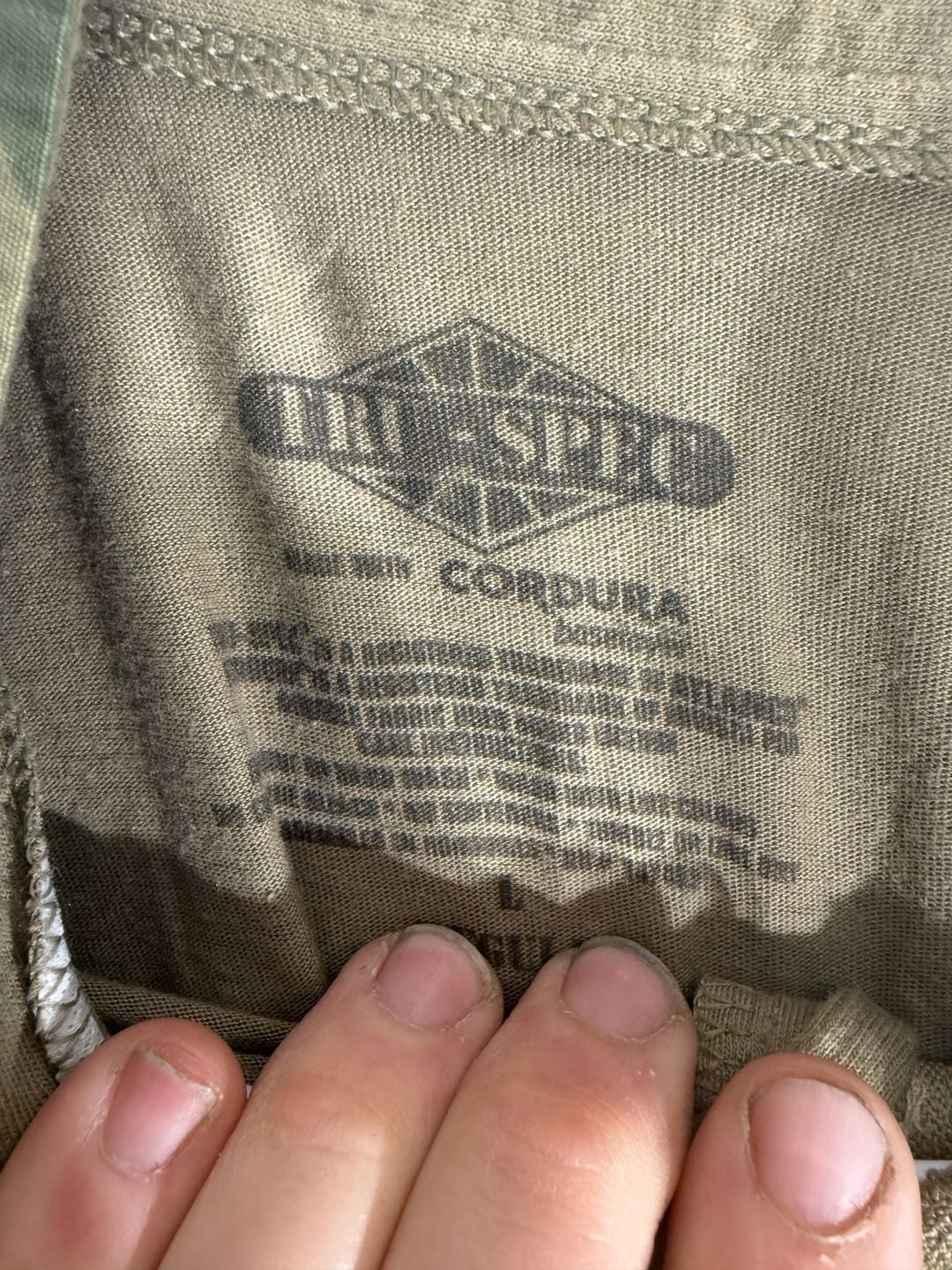 Tru-Spec Combat Shirt Size L Regular Multicam OCP 1/4 Zip Cordura 4