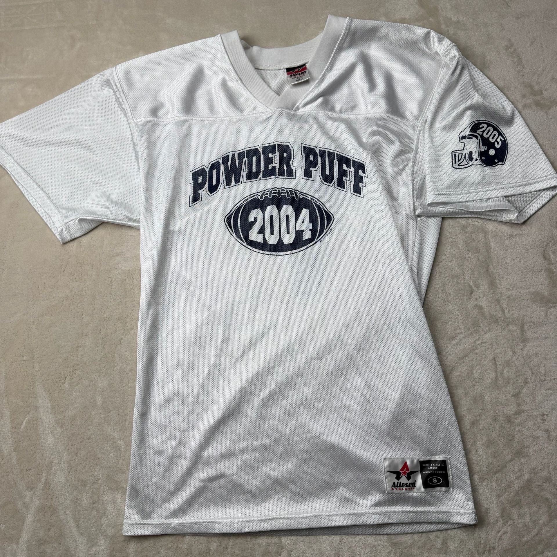 Alleson Athletic Powder Puff 2004 Football Jersey Size S White 2
