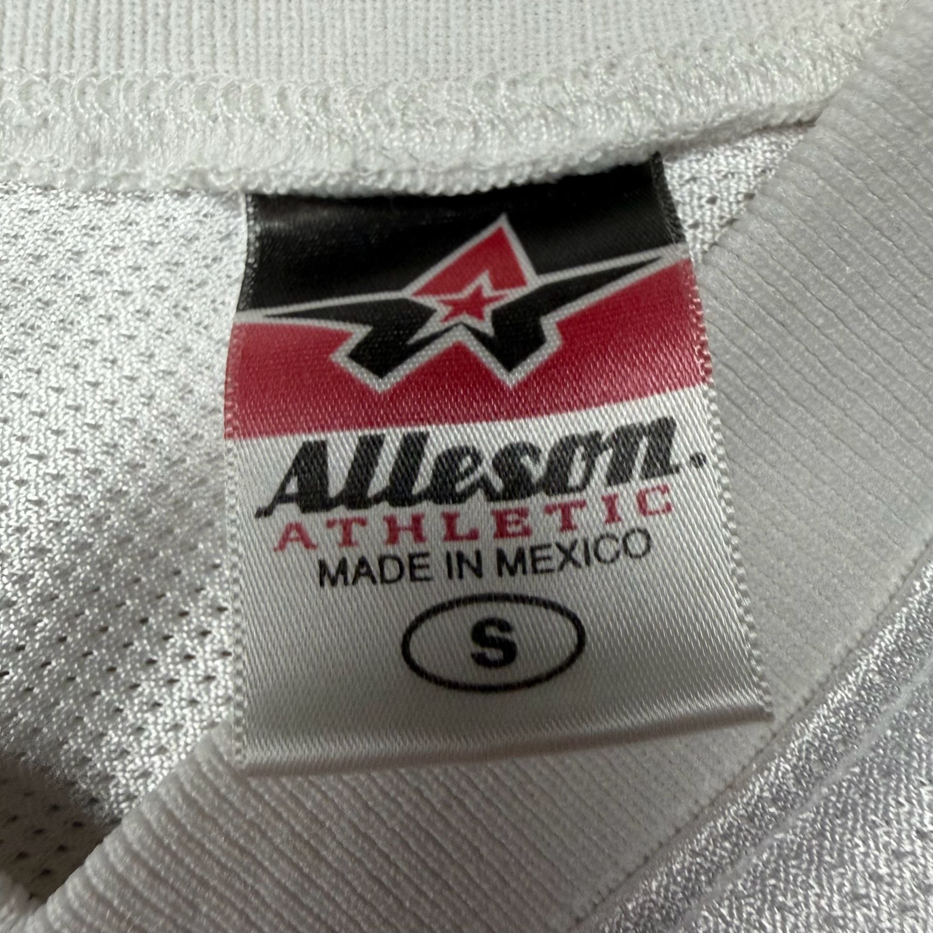 Alleson Athletic Powder Puff 2004 Football Jersey Size S White 6