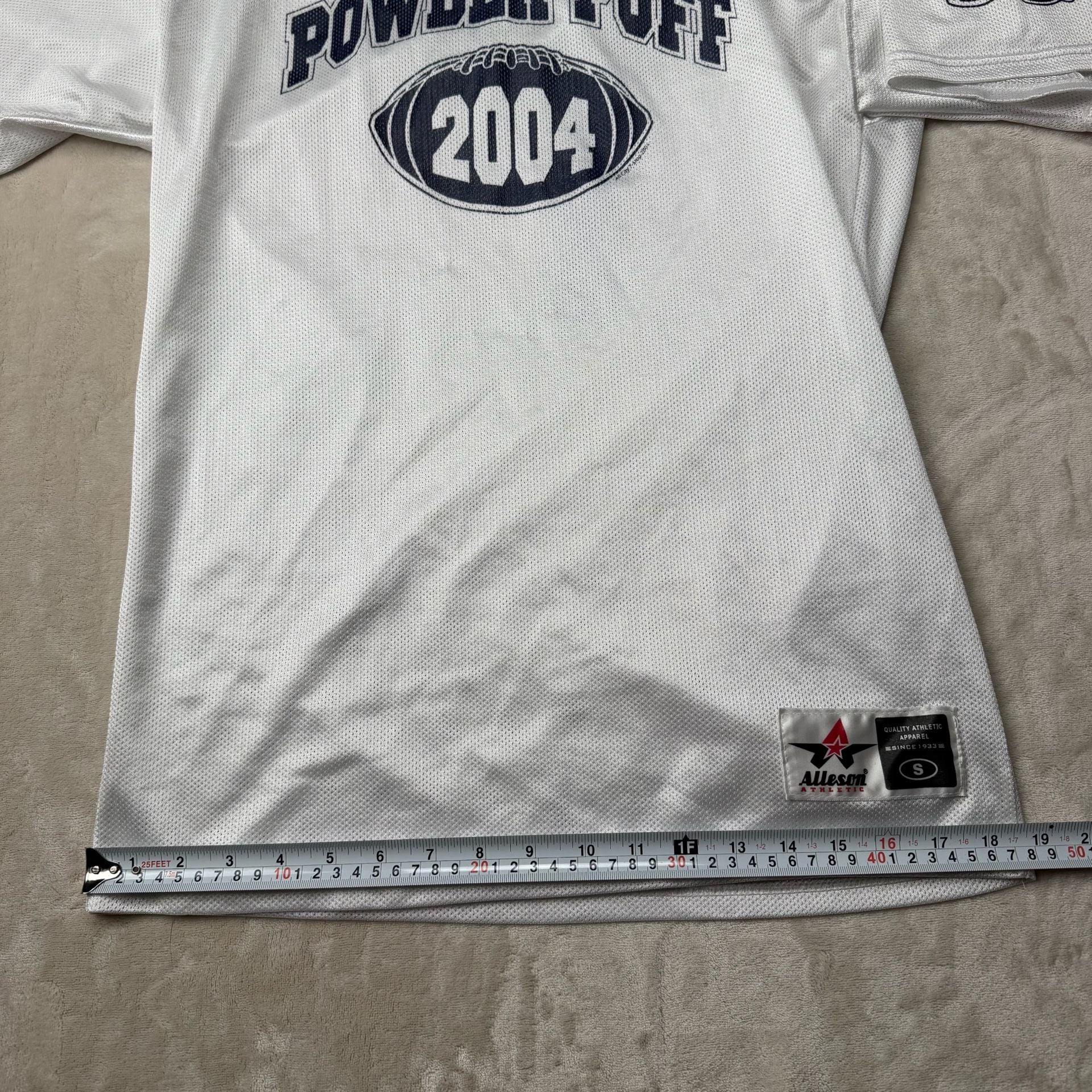 Alleson Athletic Powder Puff 2004 Football Jersey Size S White 7
