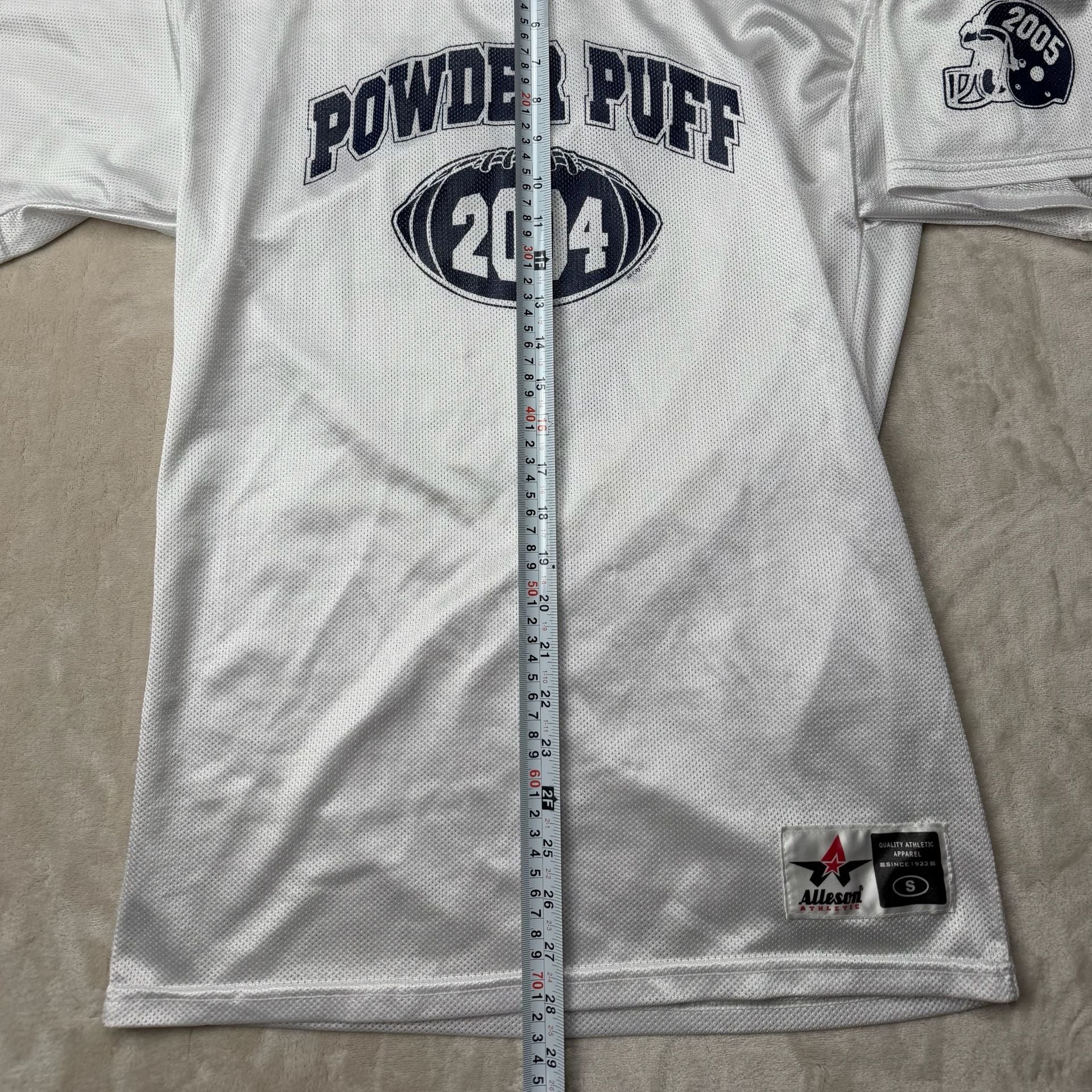Alleson Athletic Powder Puff 2004 Football Jersey Size S White 8