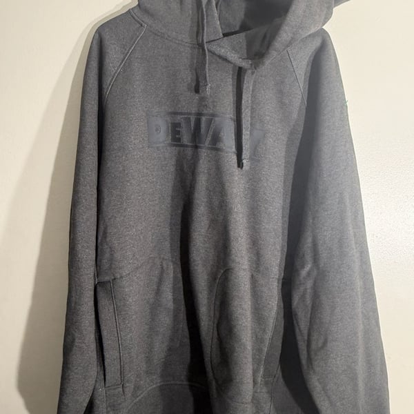 DeWalt Weatherford Hoodie Size XXL Charcoal Cotton Poly Sweatshirt