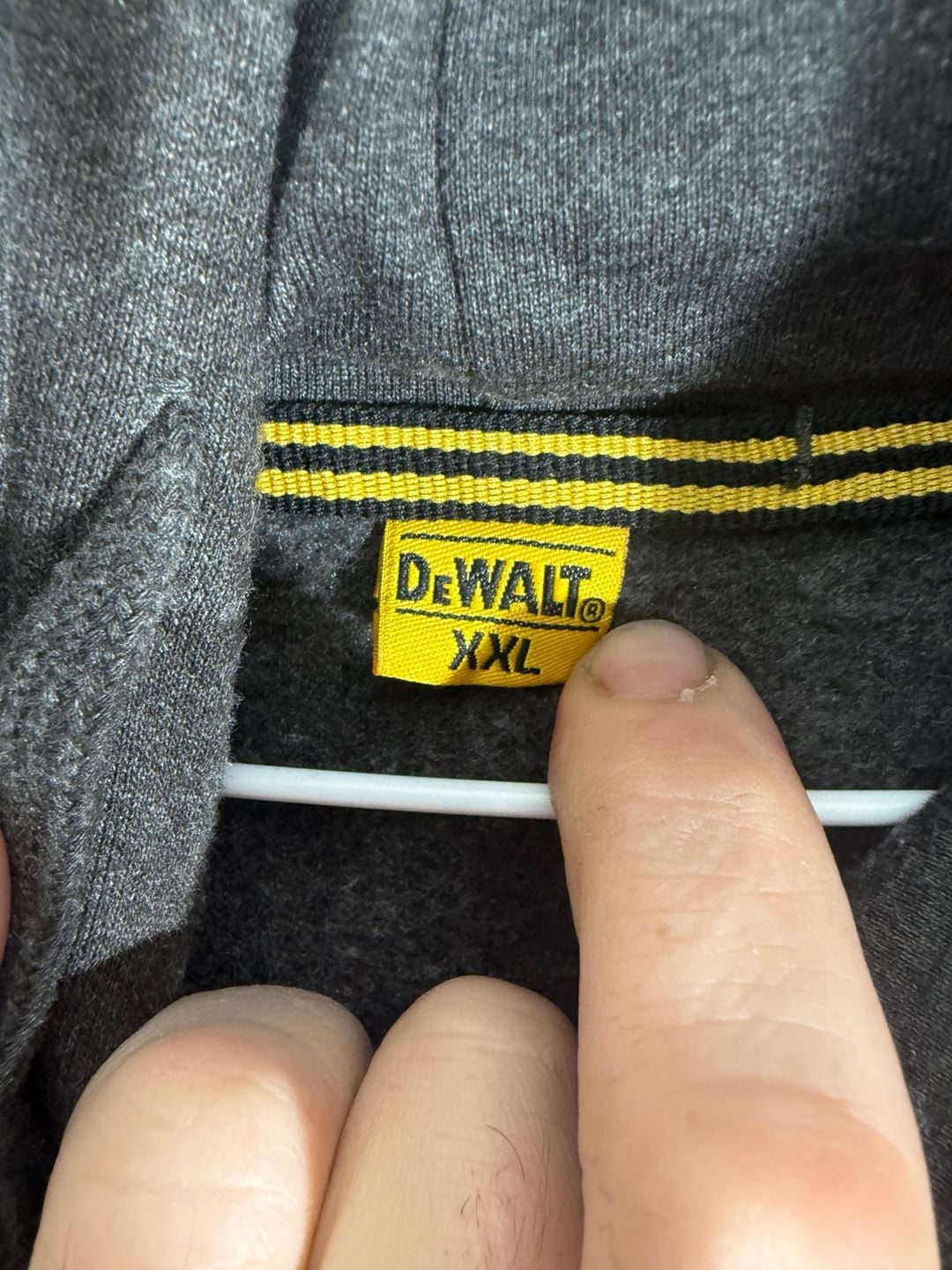 DeWalt Weatherford Hoodie Size XXL Charcoal Cotton Poly Sweatshirt 3